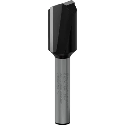 Image of Bosch 2608628413 Straight Bit for Routers with Two Flutes and Tungsten Carbide (Diameter 12.7mm)