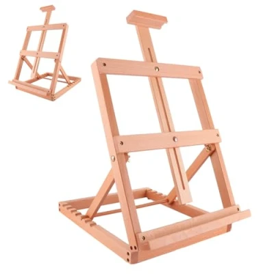 Image of H Frame Tabletop Easel Easels Wooden 44cmTabletop Adjustable Beechwood Art Painting for Sketchingdisplay Exhibitionkids Arts Crafts
