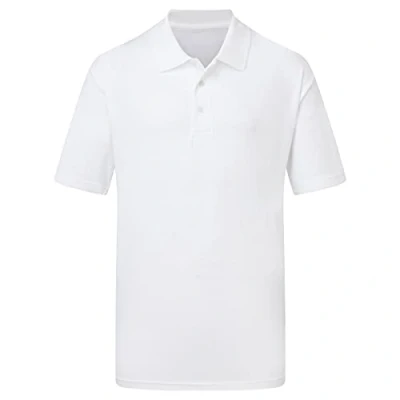 Image of Ultimate Clothing Company Mens Short Sleeve Polo Shirts, White, XXX Large. UCC003