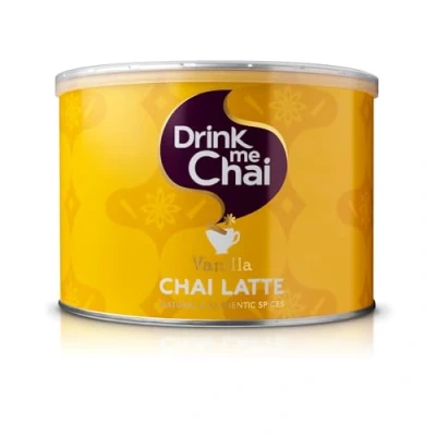 Image of Drink Me Chai Vanilla Latte 1kg (Pack of 1) Just Add Water, Powder (50 Servings)
