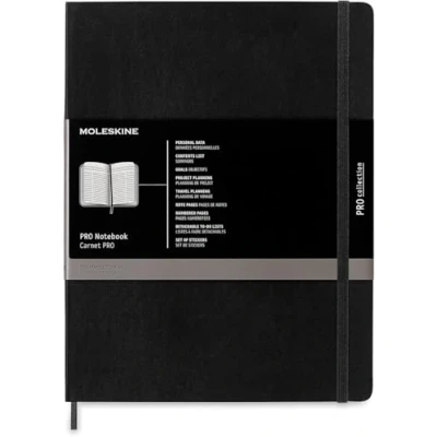 Image of Moleskine Smart Notebook, Writing System, Notebook with Soft Cover, Ruled Pages and Elastic Closure, XL Format 19 x 25, Colour Black