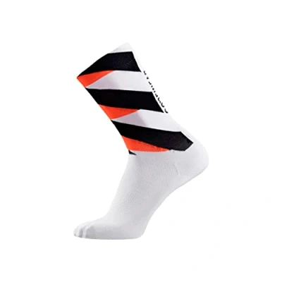 Image of GORE WEAR Unisex Socks, Essential Signal, Durable and Lightweight, Sports socks for Men Women, construction, White/Fireball, 38 40
