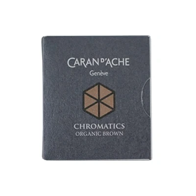 Image of Caran d&#039;Ache CD8021.049 Ink Cartridges Organic Brown (Pack of 6)