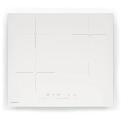 Image of Klarstein PowerGlide Induction Hob 4 Zone Cooker, 7800W Boost, 9 Heat Levels, Slider Control, Timer &amp; Child Lock, 60cm Sleek Design, Black