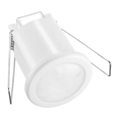 Image of Evoges EvoSense White PIR Motion Sensor, Indoor Use, Infrared 8m Range, 360 Detector, 800W / 400W LED, IP20, Ceiling Flush Mounted