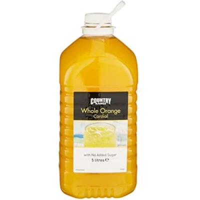 Image of Country Range No Added Sugar Orange Cordial 1x5ltr