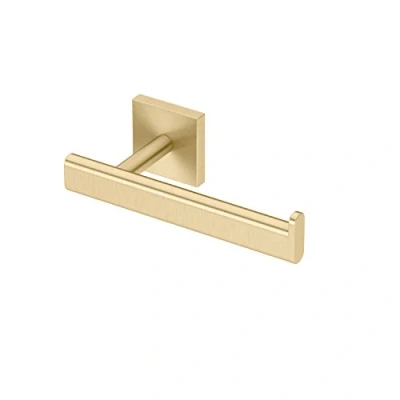 Image of Gatco 4063 Elevate Toilet Paper Holder, Brushed Brass, Single Post