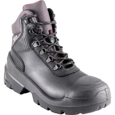Image of Uvex quatro pro lace up boot, safety boots S3 SRC, work shoes for men, black, size 11