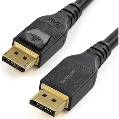 Image of StarTech.com DP14MM4M Certified 8K DisplayPort 1.4 Cable, Black, 12ft
