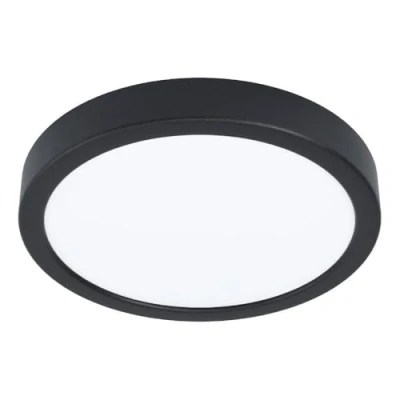 Image of Eglo Connect.z Smart Home LED Bathroom Ceiling Light Fueva 6 Z, ZigBee, app and Alexa Voice Control, Warm White Cold White, RGB, dimmable lamp, Black, IP44, Ø 21 cm