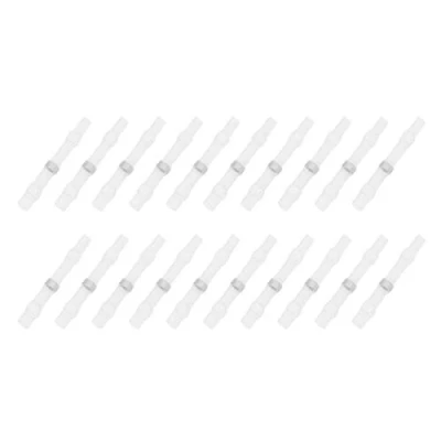 Image of Solder Seal Wire Connectors,50 PCS White Heat Shrink Connectors Waterproof Insulated Electrical Terminals Butt Splice for Crimp Joint
