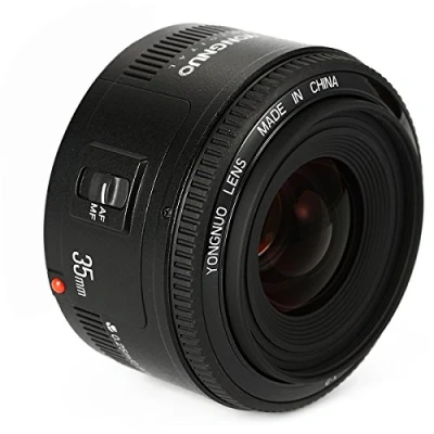 Image of YONGNUO YN35mm F2 Lens 1:2 AF/MF Wide Angle Fixed/Prime Auto Focus For Canon EF Mount EOS Camera + NAMVO Flash Diffuser