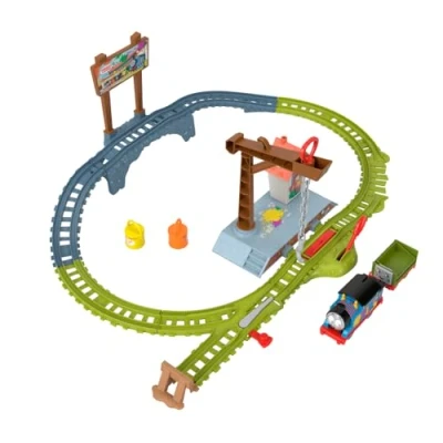 Image of Thomas &amp; Friends Motorized Toy Train Set Paint Delivery with Troublesome Truck for Pretend Play Preschool Kids Ages 3+ Years, HTN34