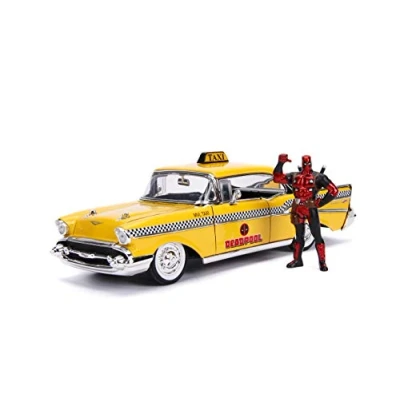 Image of Jada JA30290 Deadpool 1:24 Taxi w/Figure, Multi