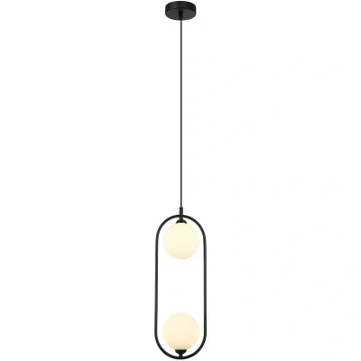 Image of Italux Lighting Lupus Modern 2 Light Globe Pendant Ceiling Light, G9