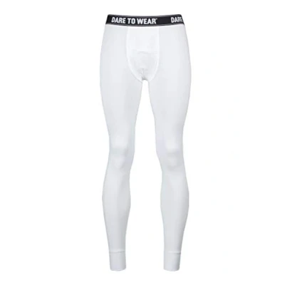Image of Mens 1 Pack SOCKSHOP Dare to Wear Lightweight Long Johns White Small