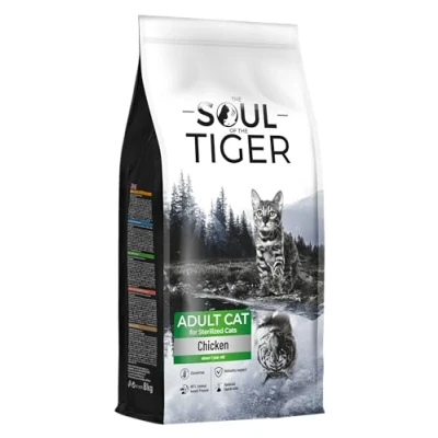 Image of the Soul of Tiger Dry Food for Adult Cats with Chicken Neutered Cats, 8 kg