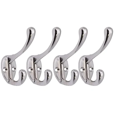 Image of EAI Hat Coat &amp; Robe Hook Polished Chrome Pack of 4