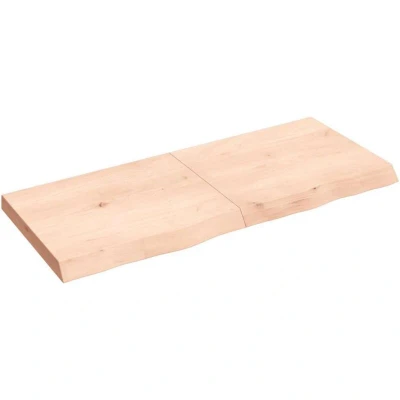 Image of vidaXL Table Top 120x50x(2 6) cm Untreated Solid Wood Oak
