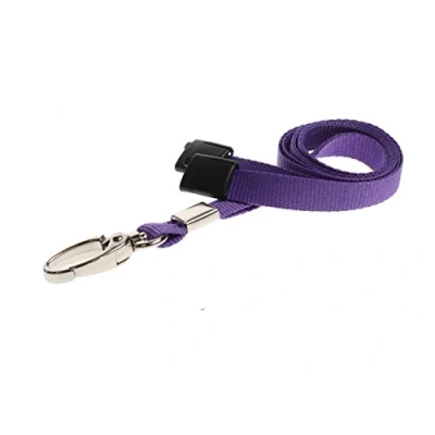 Image of Lanyard Neck Straps for ID Card Passes Badge Holders 20/50/100 (20, Purple)