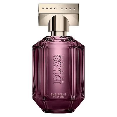 Image of BOSS The Scent Magnetic Eau de Parfum for Her Ambery Fragrance with Notes of Osmanthus, Ambrette Seeds and Musk High Longevity 50ml (Packaging May Vary)