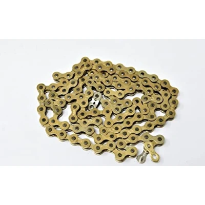 Image of Taya 410h Gold Single Speed Bike Chain 1/2 X 1/8 Suit Fixie 105 Link (52 1/2&quot;)