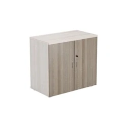 Image of Wooden Storage Cupboard Doors : 700mm Grey Oak