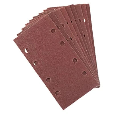 Image of Amtech V4007 Hook and Loop Sanding Sheets for Sander, 80 Grit, 93mm x 187mm, 10pcs