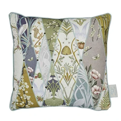 Image of The Chateau by Angel Strawbridge 1 x NOUVEAU WALLPAPER TAPERSTRY Cushion Cover 43 43cm MULTI No Insert