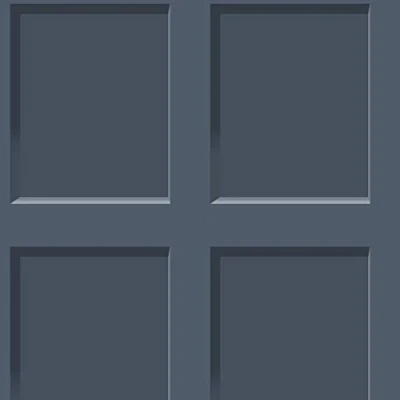 Image of Heritage Wood 3D Effect Panel Wallpaper Blue Wooden Sample