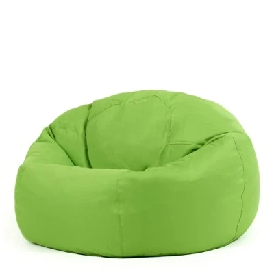 Image of Bean Bag Bazaar Classic Chair, Lime Green, Large Indoor Outdoor Bags for Adults, Water Resistant Lounge or Garden Beanbag, Adult Gaming Chairs with Filling Included