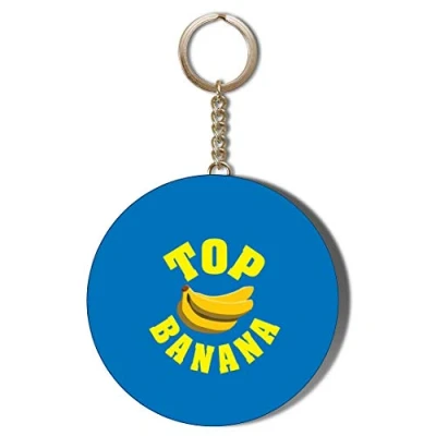 Image of Gift Insanity TOP BANANA BLUE 58mm Long Chain KEYRING BOTTLE OPENER