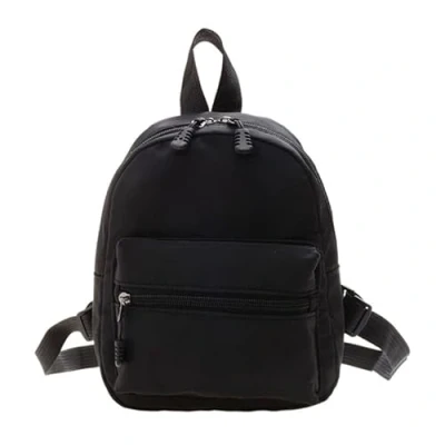 Image of Women Casual Backpacks Mini Travel Backpack Teenages Nylon Knapsack Solid Color Back Pack Preppy Style School Female Girls For Daily