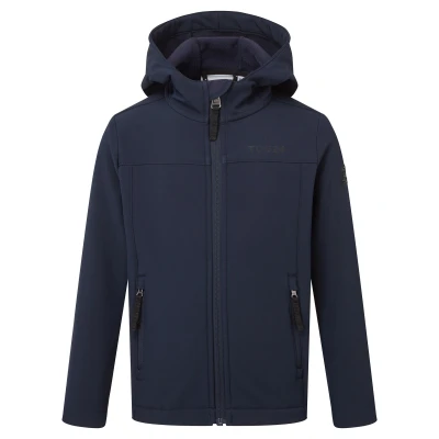Image of TOG24 Koroma Kids Softshell Hooded Jacket, Lightweight, Breathable, Windproof and Water Resistant, Fleece Lining for Warmth, Ideal School General Use