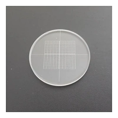 Image of Lab Microscope Equipment Micrometer Cross Grid Ocular Reticle Optical Glass Eyepiece Stereo Accessories
