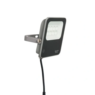 Image of Denby Solar 3000k 300lm LED Outdoor Flood Light Grey IP65