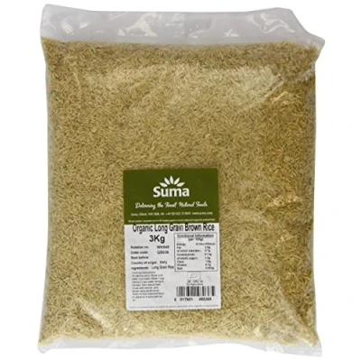 Image of Suma Organic Long Grain Brown Rice 3 kg