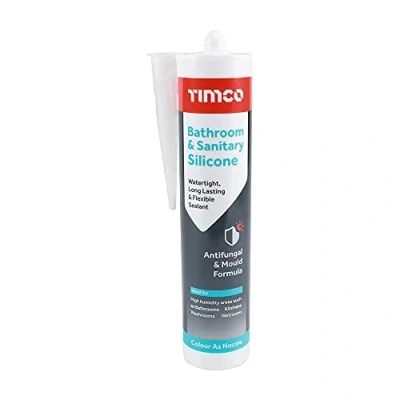 Image of TIMCO Bathroom &amp; Sanitary Sealant Clear 300ml Silicone