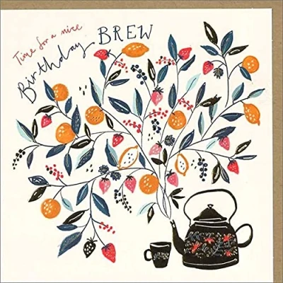 Image of The Curious Inksmith Nice Brew Birthday Greeting Card Artistic Greetings Cards CISE1070