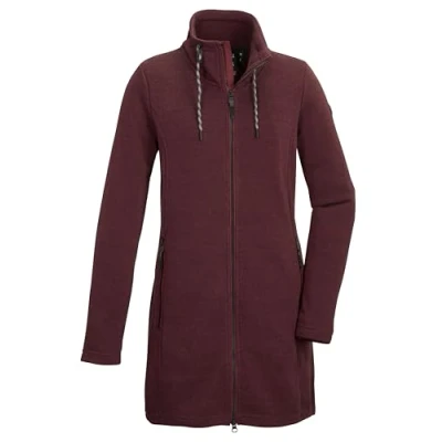 Image of G.I.G.A. DX by killtec Women&#039;s Knitted Fleece Parka with Stand Up Collar GW 38 WMN KNTFLC PRK, Blackberry, 34, 42226 000
