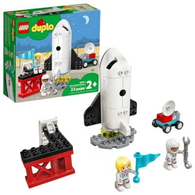 Image of LEGO DUPLO Town Space Shuttle Mission 10944 Building Toy; Creative Learning Playset, New 2021 (23 Pieces)