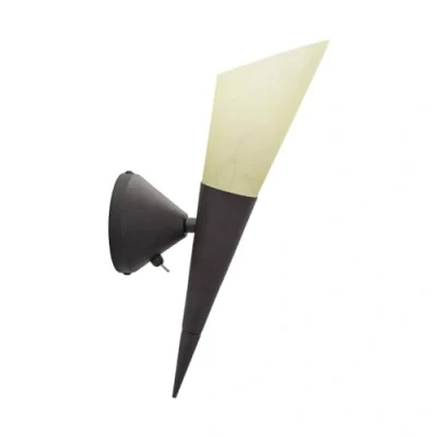 Image of LED Wall Light &#039;Alva&#039; (Modern) in Brown Made of Metal for e.g. Hallway (1 Source, E14, A++) from Lindby Lighting, lamp