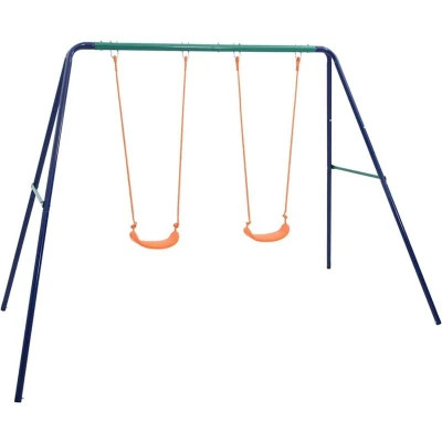 Image of vidaXL Swing Set with 2 Seats Steel