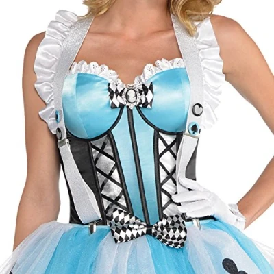 Image of amscan 846476 55 Alice in Wonderland Suspenders Party Accessory, 1 Pc