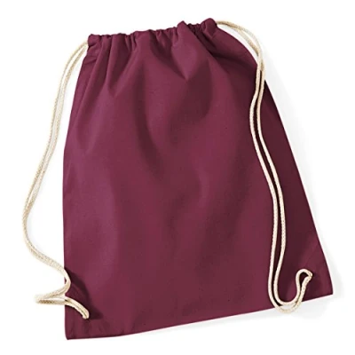 Image of Westford Mill Cotton Gymsac Burgundy