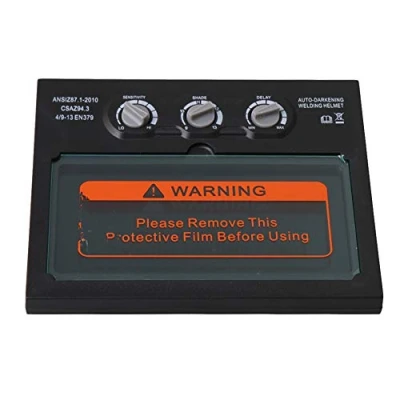 Image of BQLZR Solar Powered Auto Dimming Shading Lens Welding Filter Welder Helmet Partial Replace