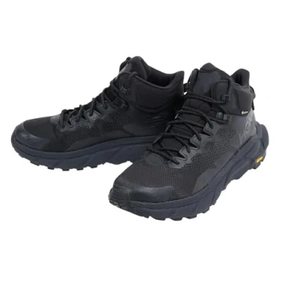 Image of HOKA Trail CODE GTX Hiking shoes, Men&#039;s, Size: 8.5, Black/raven Textile/synthetics
