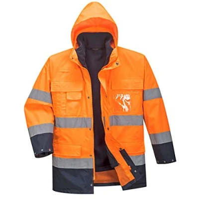 Image of Portwest Hi Vis Lite 3 in 1 Jacket, Size: L, Colour: Orange/Navy, S162ONRL