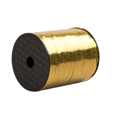 Image of Parieo 500 Yards Curling Ribbon Crimped Balloon String Metallic Shiny Gift Wrapping Party Birthday (Metallic Gold)
