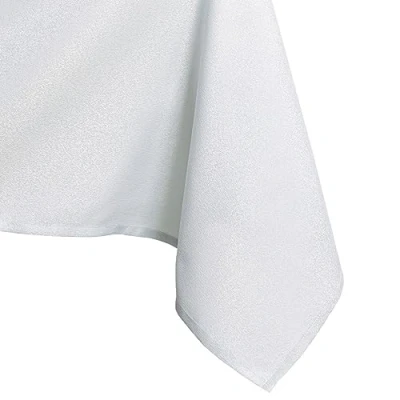 Image of AmeliaHome Lotus Effect Water Repellent Polyester Tablecloth 110 x 160 cm Empire White
